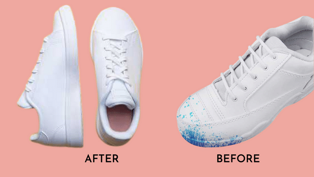 how to remove paint from shoes