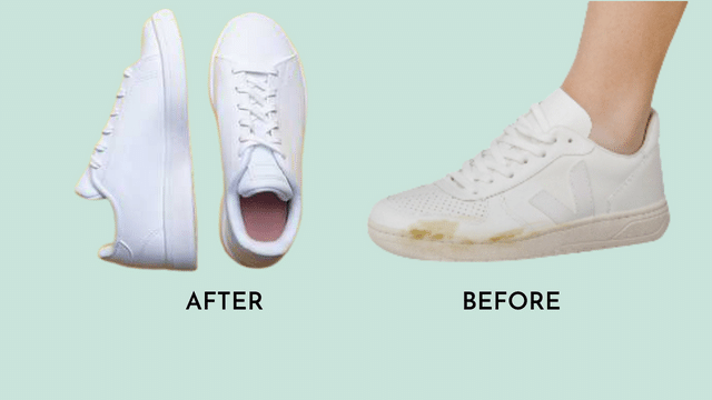 How to Remove Yellow Bleach Stains From White Shoes