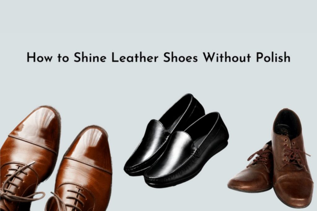 Clean leather shoes without on sale polish