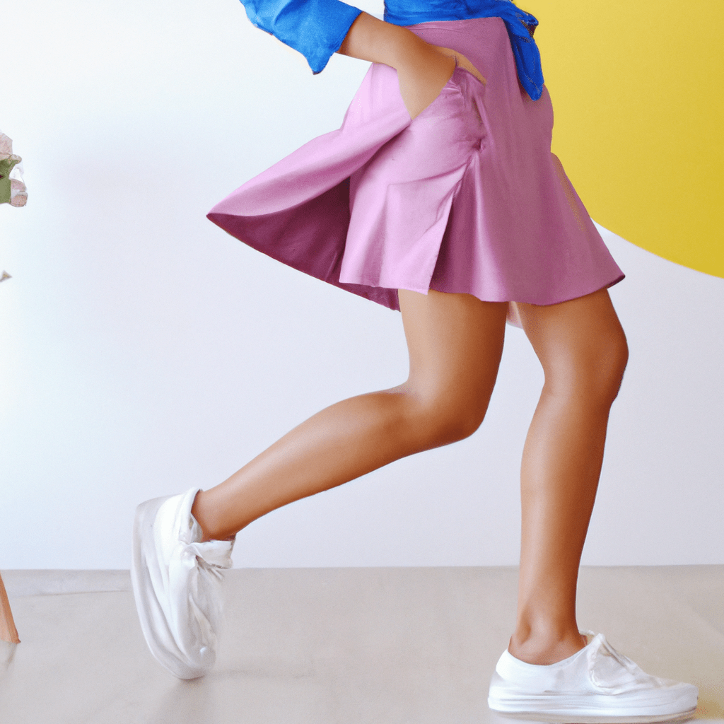 How To Wear Pleated Skirt With Sneakers