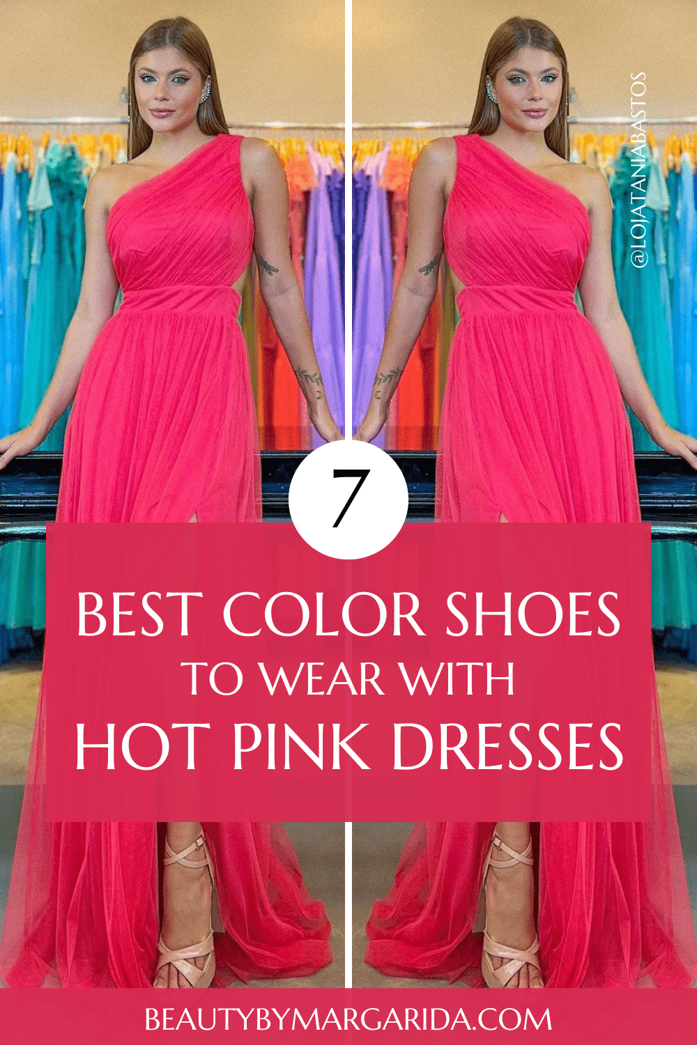 What Colour Shoes to Wear With Hot Pink Dress